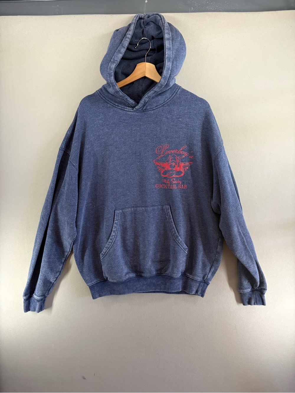 Loverboy X Boys Lie Flirty Shirley Racer Hoodie Size M/L Vintage Style Blue